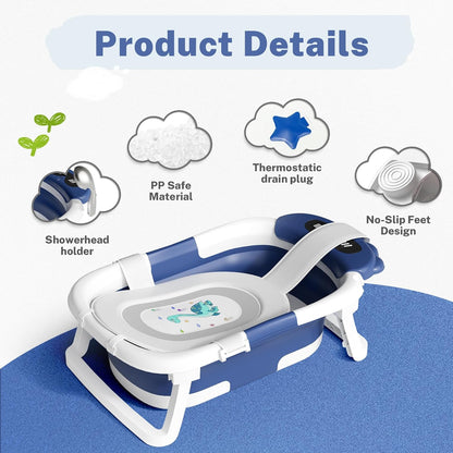 AVIDOR Baby Bathtub,Collapsible Bathtub for Newborn to Toddler,Durable Essential Infant Bath