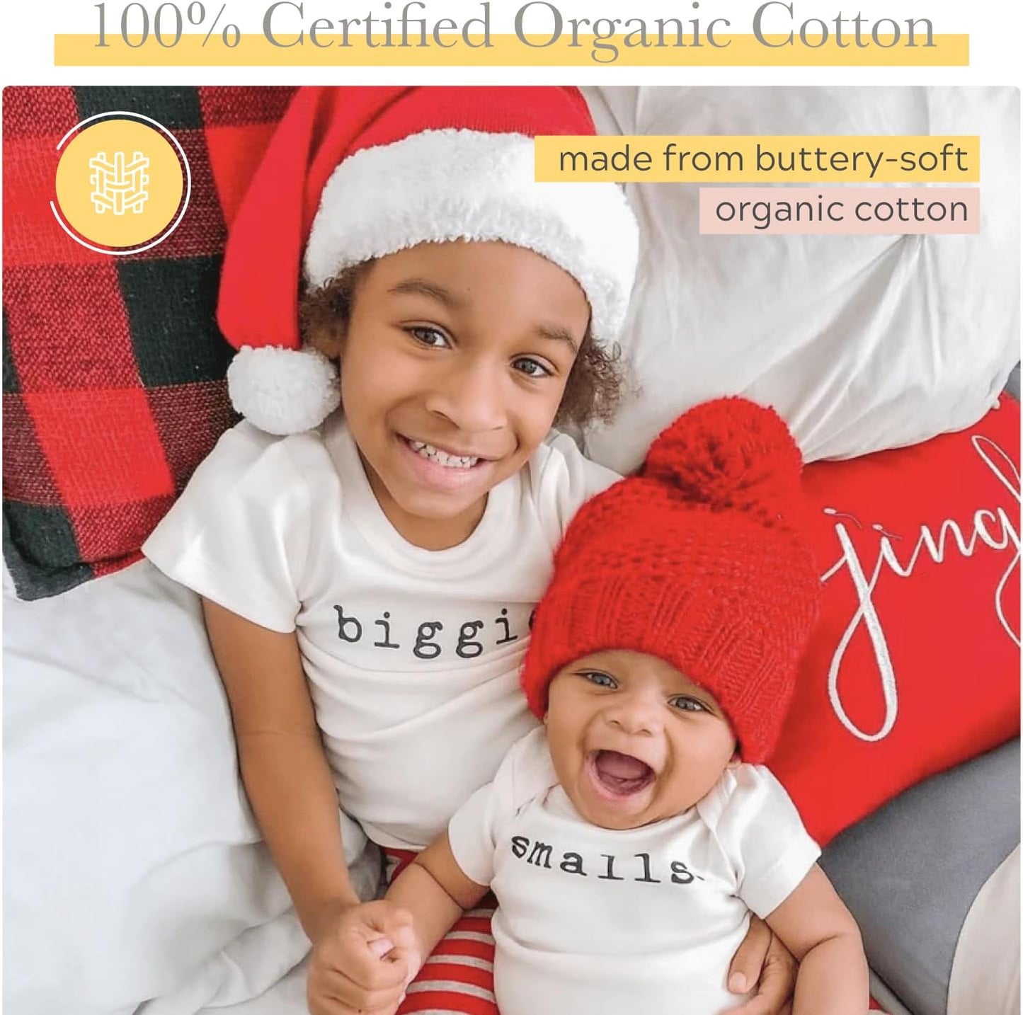 Finn + Emma Organic Cotton Graphic Baby Onesie - Gender Neutral Bodysuits for Babies 0-12 Months in Multiple Sizes and Styles