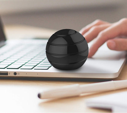 Kinetic Desk Toy,Optical Illusion Metal Fidget Spinning Ball,Office Executive Stress Relief Spinner Toys for Adults & Kids