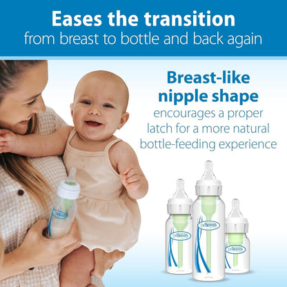 Dr. Brown’s Natural Flow Level 2 Narrow Baby Bottle Silicone Nipple, Medium Flow, 3m+, 100%