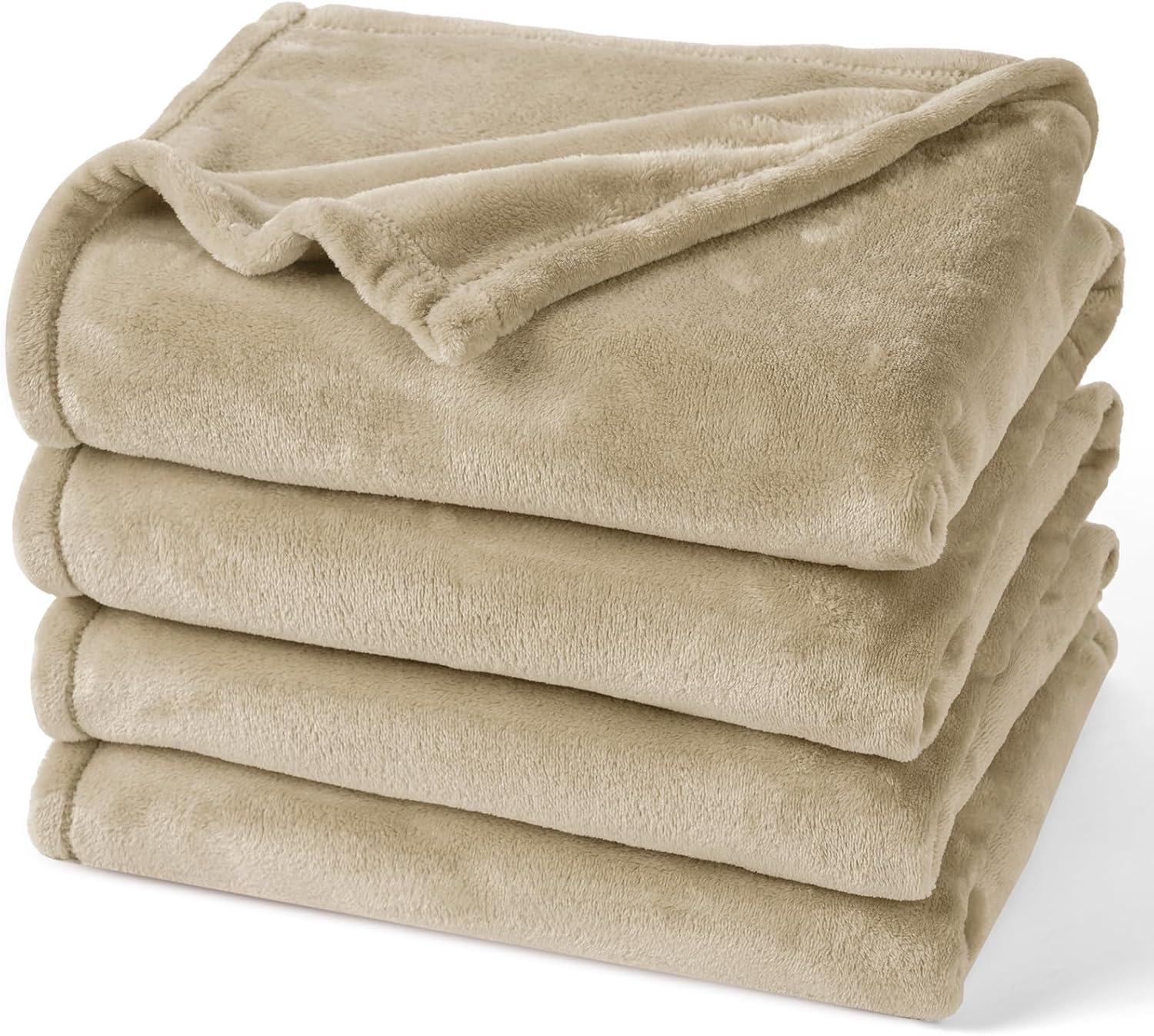 PHF Ultra Soft Fleece Blanket King Size, No Shed No Pilling Luxury Plush Cozy 300GSM Lightweight