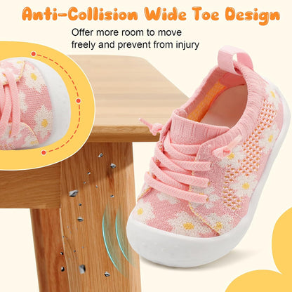 JIASUQI Baby Shoes for Toddler Boys Girls Sneakers Slip on Walking Shoes for Babies