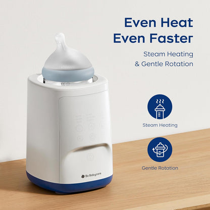 Bc Babycare Bottle Warmer,10-in-1 Fast Baby Milk Warmer with Smart Temperature Control, Rotating