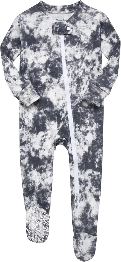 VAENAIT BABY Infant Toddler Boys Girls Footed Pajamas One-PIece Romper Sleep and Play 0M-2T