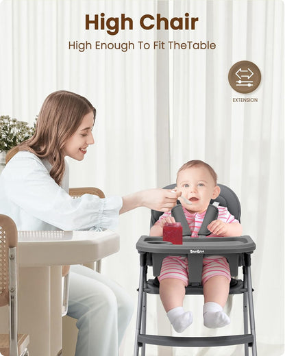 Foldable High Chair, High Chairs for Babies and Toddlers, Dining Chairs and Eating Chair with
