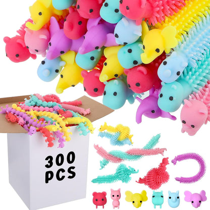 Chivao Bulk Stretchy String Fidget Toys Animal Sensory Toys Pack Worm Sensory Stress Fidget Toys
