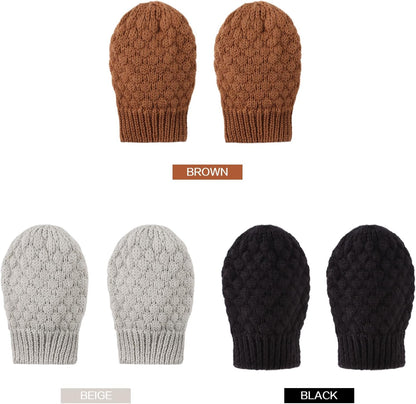 Baby Knit Mittens Toddler Boys Girls Gloves Winter Infant Newborn No Scratch Mitten 0-3 Years
