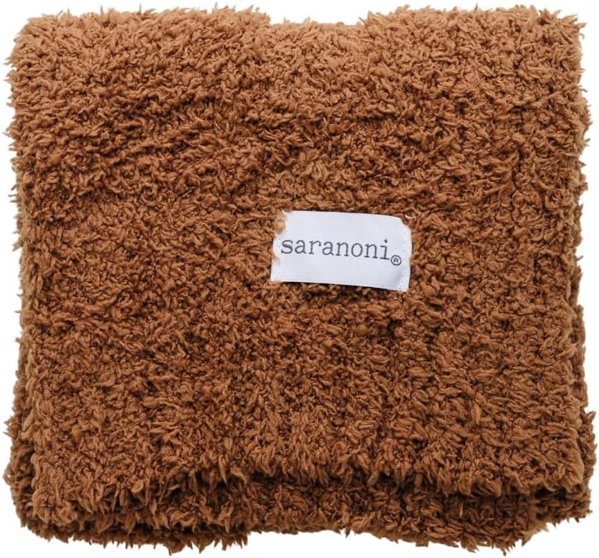 SARANONI Bamboni Luxury Baby Blanket, Breathable & Soft Plush Blanket for Infant Boys & Girls