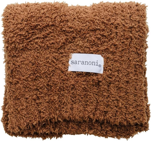 SARANONI Bamboni Luxury Baby Blanket, Breathable & Soft Plush Blanket for Infant Boys & Girls