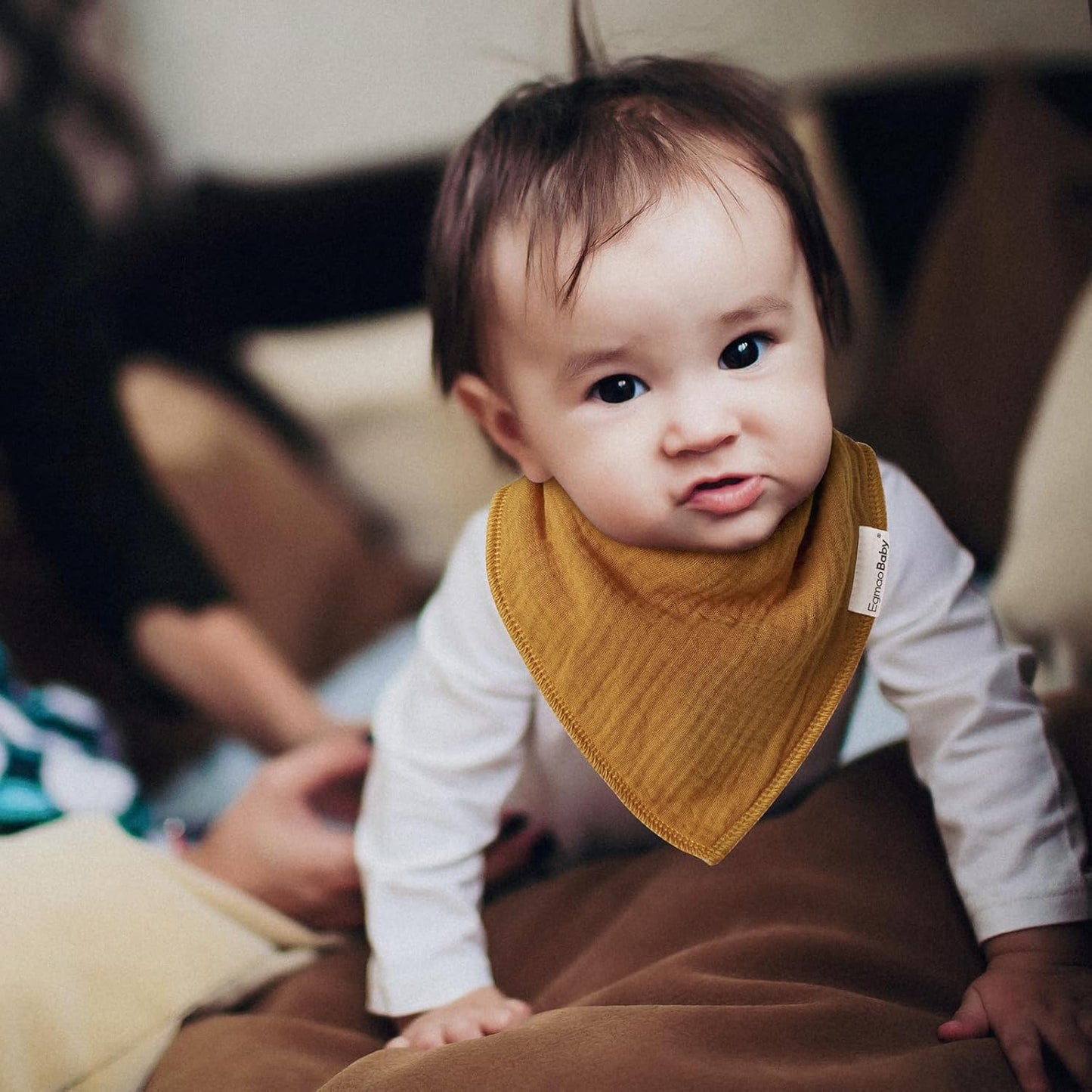 Muslin Baby Bibs for Boys Girls,10 Pack Super Absorbent Baby Bandana Drool Bibs Set for Teething and Drooling,100% Cotton Soft for Infant,Newborn