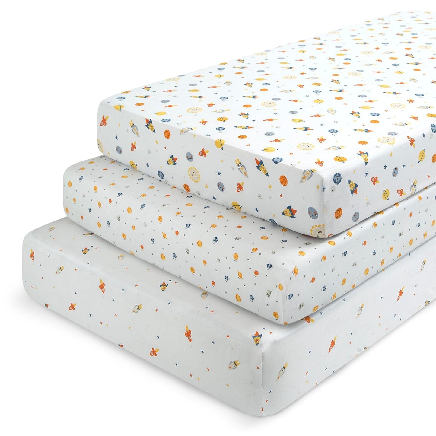 Delta Children Fitted Crib Sheets for Girls and Boys - Crib Sheet for Standard Crib and Toddler