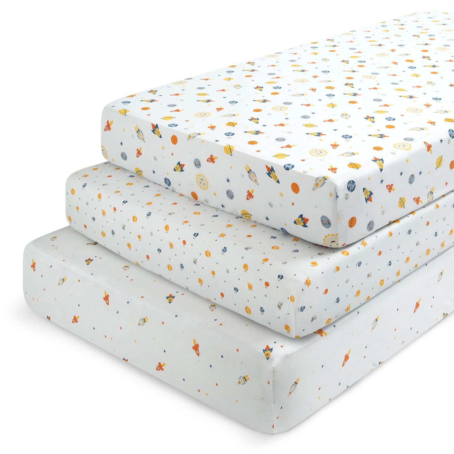 Delta Children Fitted Crib Sheets for Girls and Boys - Crib Sheet for Standard Crib and Toddler