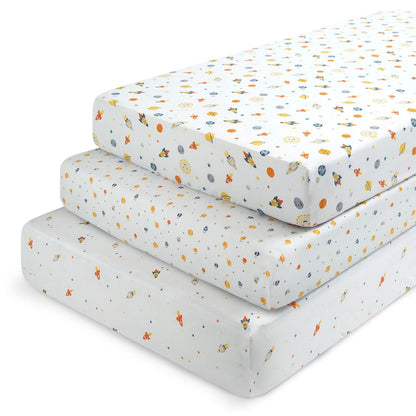 Delta Children Fitted Crib Sheets for Girls and Boys - Crib Sheet for Standard Crib and Toddler