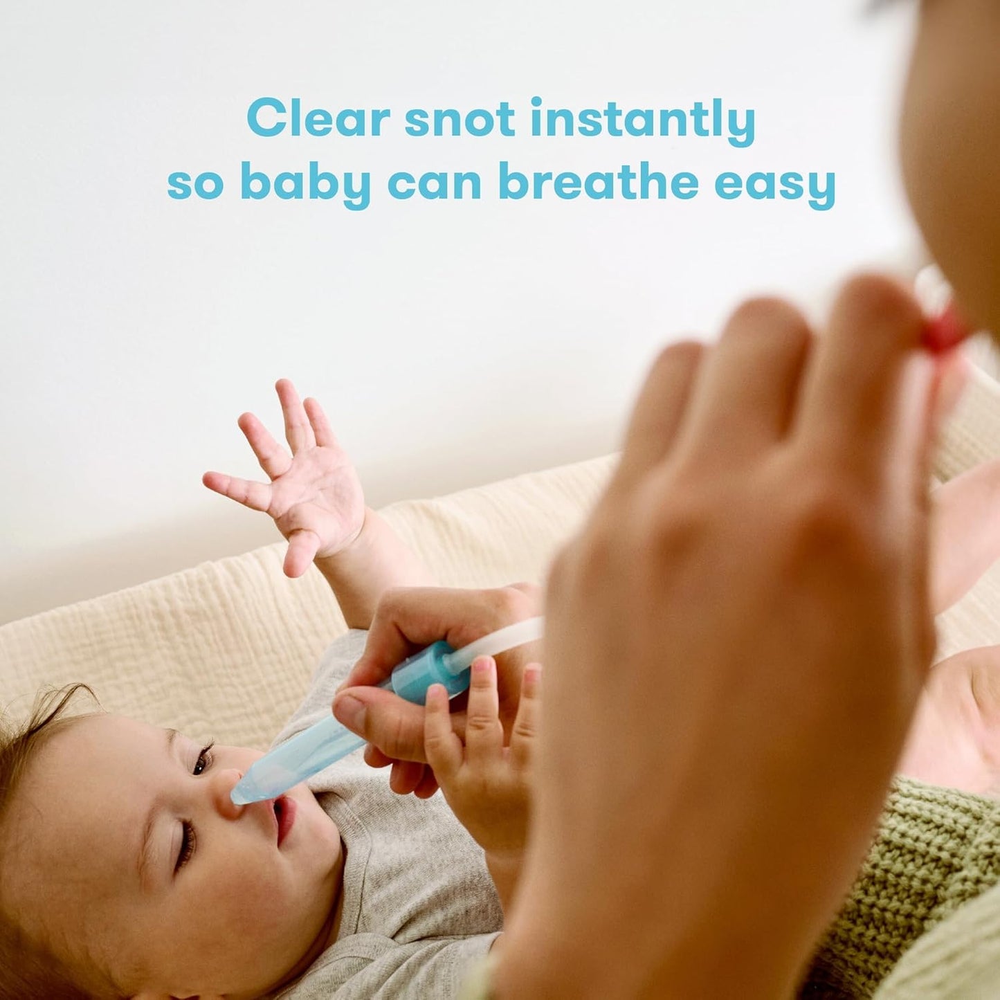 Frida Baby Saline Kit, Includes NoseFrida Nasal Aspirator for Baby, Baby Nose Sucker, Saline Nasal