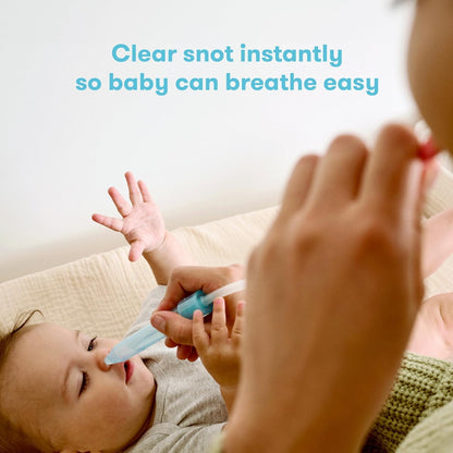 Frida Baby Saline Kit, Includes NoseFrida Nasal Aspirator for Baby, Baby Nose Sucker, Saline Nasal