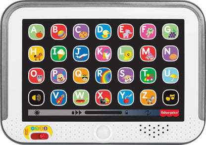 Fisher-Price Toddler Learning Toy Laugh & Learn Smart Stages Tablet Pretend Computer with Music &