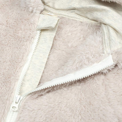 Newborn Baby Snowsuit Fleece Lined Onesie Outfits Warm Hooded Romper for Infant
