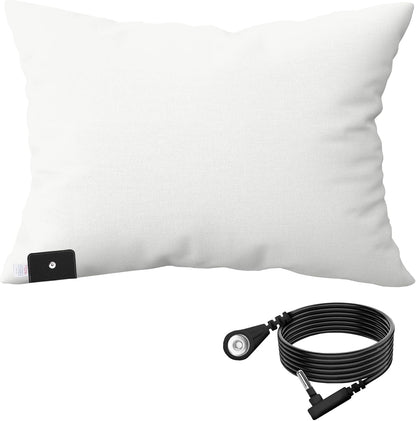 Hooga Grounding Pillow Case, Queen Size Earth Connected Pillowcase, Bedding. Improve Sleep, Energy