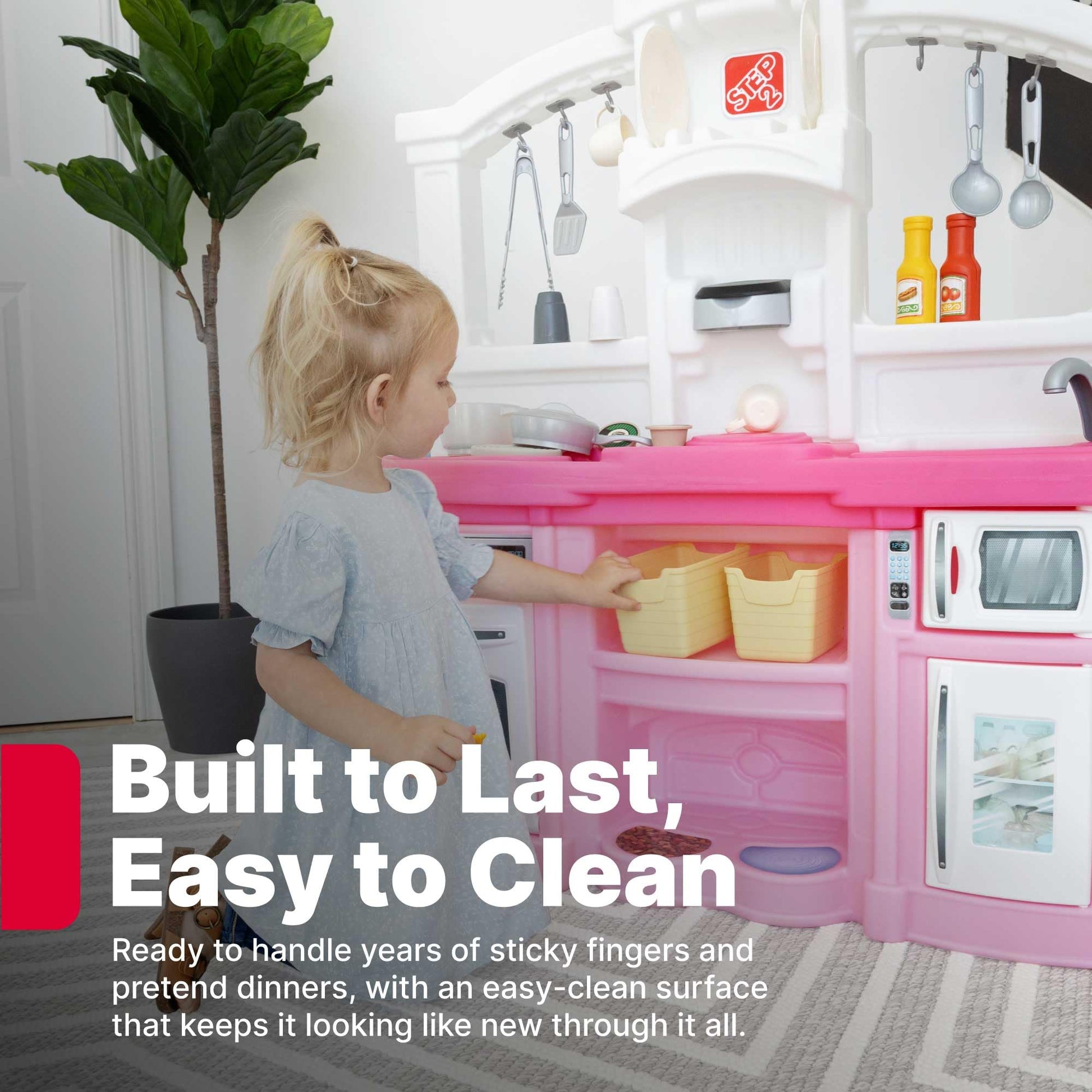 Step2 Fun with Friends Kids Kitchen Playset, Indoor/Outdoor Kitchenette, Interactive Play with