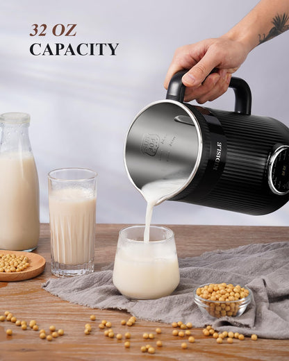 32oz Automatic Soy Machine for Homemade Almond, Oat, Coconut, Soy, Plant Based Milks and Non Dairy