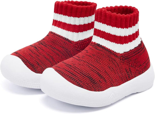 Eashi Baby Boy Girl Non-Skid Indoor Infant Walking Shoes Breathable Warm Elastic Sock Shoes with Memory Sole Protect Toes Outdoor Sneakers