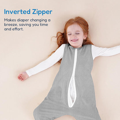 TotAha Toddler Sleep Sack with Legs, 0.5 TOG Light and Soft Baby Sleeping Bag, Walker Sleep Sack