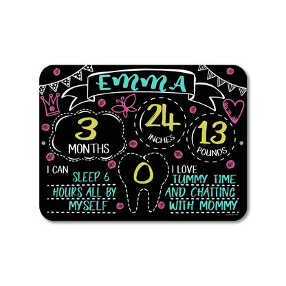 Honey Dew Gifts Baby's Monthly Milestone Chalkboard Style HDG-1044
