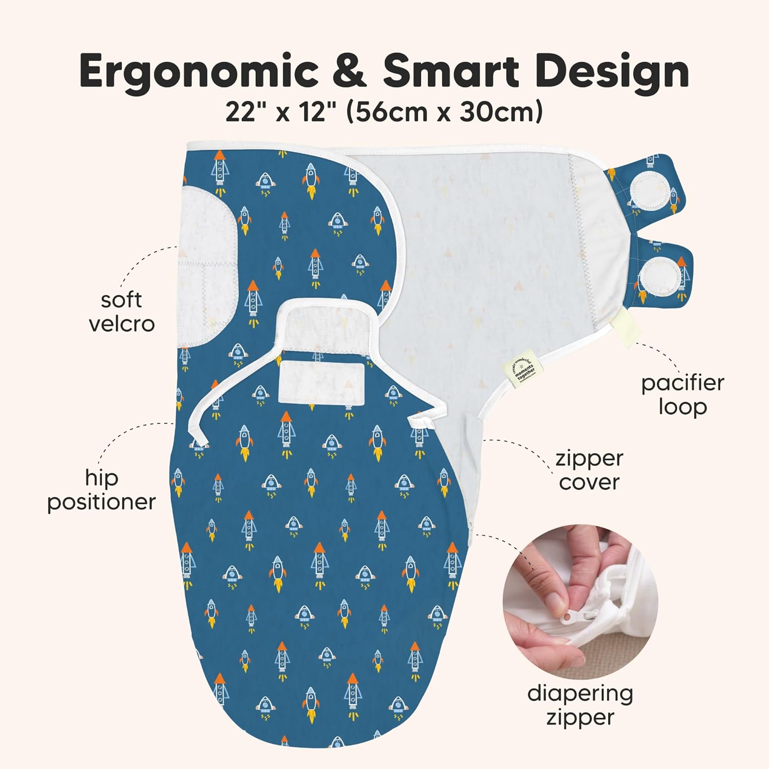 Baby Swaddle Sleep Sacks with Zipper - 3-Pack Swaddles for Newborns 0-3 Months, Infant, Baby Girls