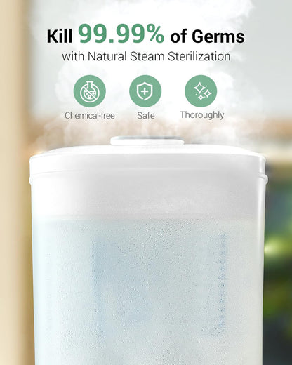 Baby Bottle Sterilizer | Esterilizador de Biberones, 6-in-1 HAUTURE Bottle Sterilizer and Dryer