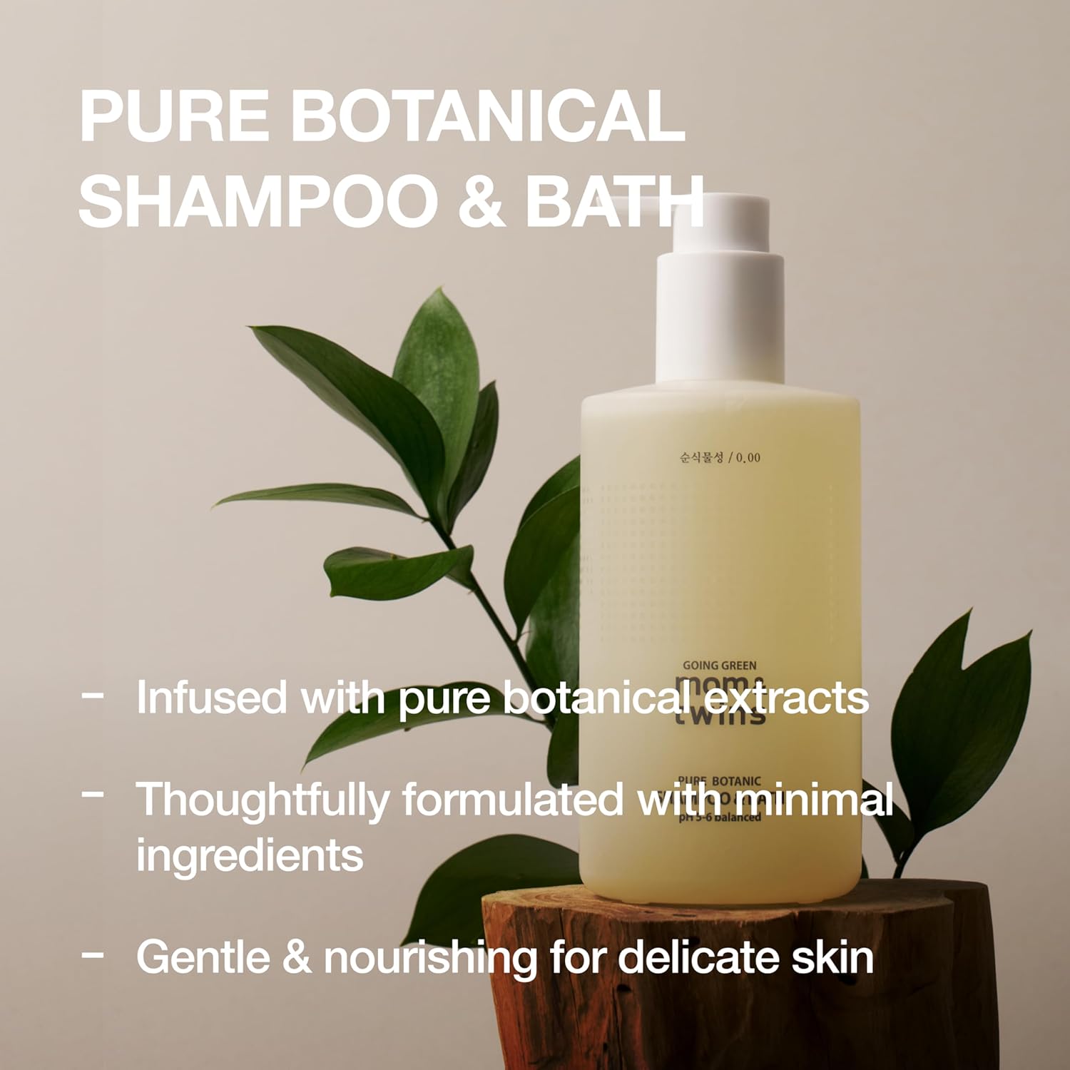 SHAMPOO & BATH – Organic Korean Baby & Kids 2-in-1 Shampoo & Body Wash for Newborns, Vegan Cleanser