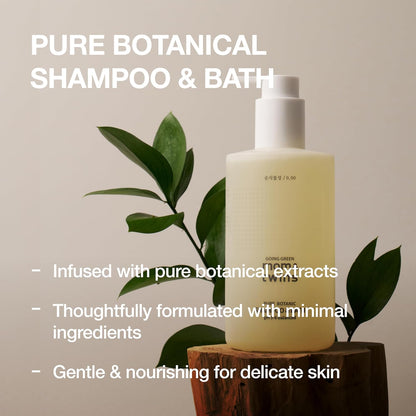 SHAMPOO & BATH – Organic Korean Baby & Kids 2-in-1 Shampoo & Body Wash for Newborns, Vegan Cleanser