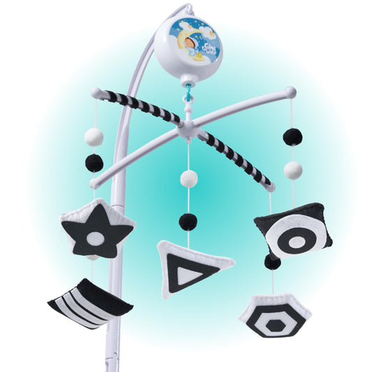 Montessori Mobile Baby for Crib (TINITIGIES) - Black and White Mobile Give Visual Stimulation to