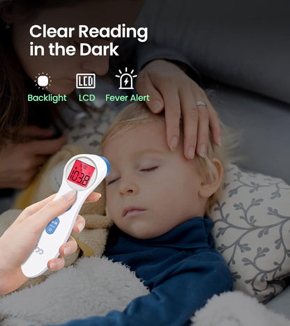 Forehead Thermometer for Adults and Kids, Digital Touchless Thermometer for Baby, Infants and