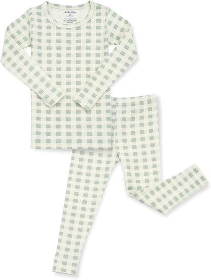 AVAUMA Baby Boys Girls Pajama Set 6M-7T Kids Cute Toddler Snug fit Pattern Design Pjs Cotton Sleepwear