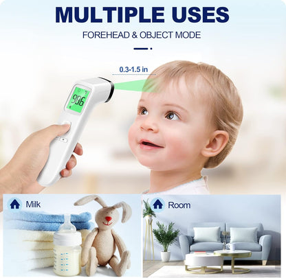 No-Touch Thermometer for Adults and Kids, Accurate Digital Baby Thermometer, Fever Alarm & Silent