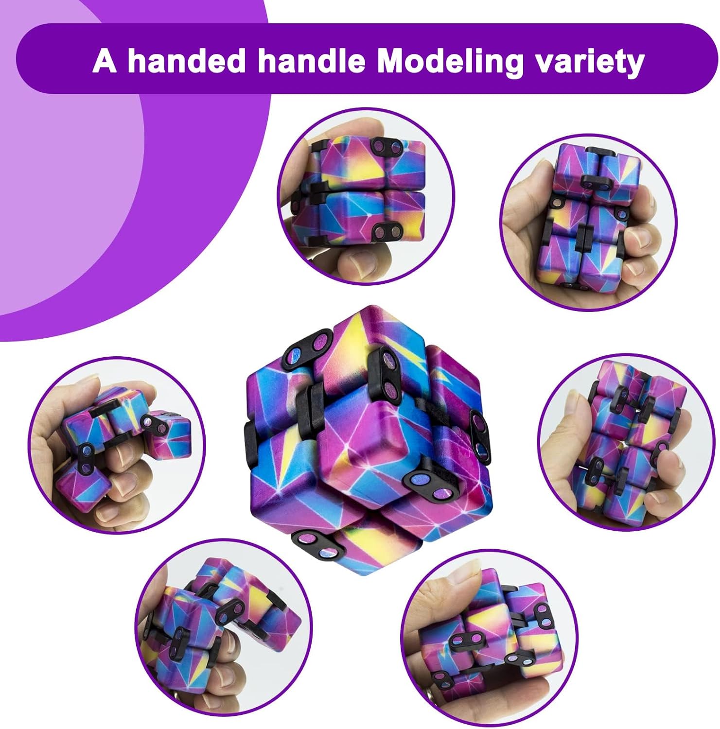 Infinitycube Fidget Toy Stress Relieving Fidgeting Game for Kids and Adults,Cute Pocket-sized