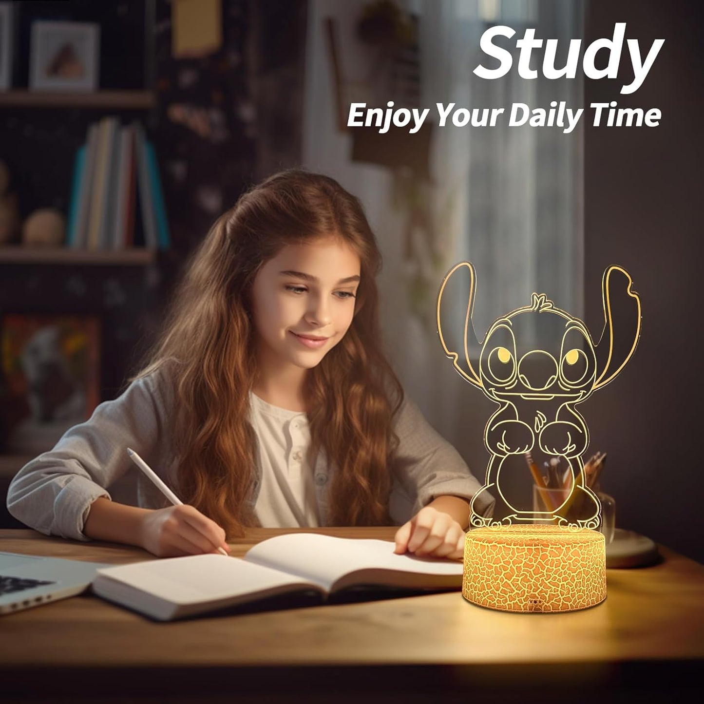 Cool Night Light,16 Color Night Light,3D LED Lamp with Smart Remote Control,Boy Gifts for Children's Room Decoration,Christmas Holiday Gifts