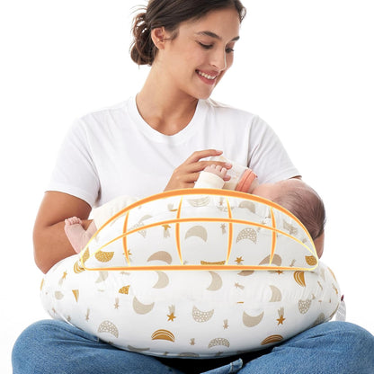 Momcozy Original Nursing Pillow for Breastfeeding-Pioneering Safety Fence- Wider Feeding Pillows