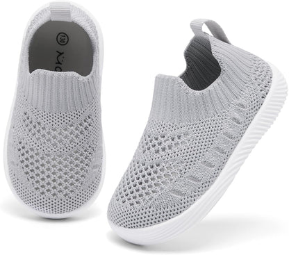 MORENDL Baby Toddler Walking Socks Non-Slip Breathable Unisex Casual Sneakers