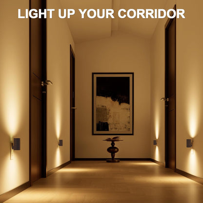 NIORSUN Night Lights Plug Into Wall,Plug in Night Light with 3 Light Modes,Ultra-Slim Design,Dusk to Dawn Sensor,0-100LM Dimmable Night Light for Hallway Bathroom Stairway Bedroom,Black,2 Pack