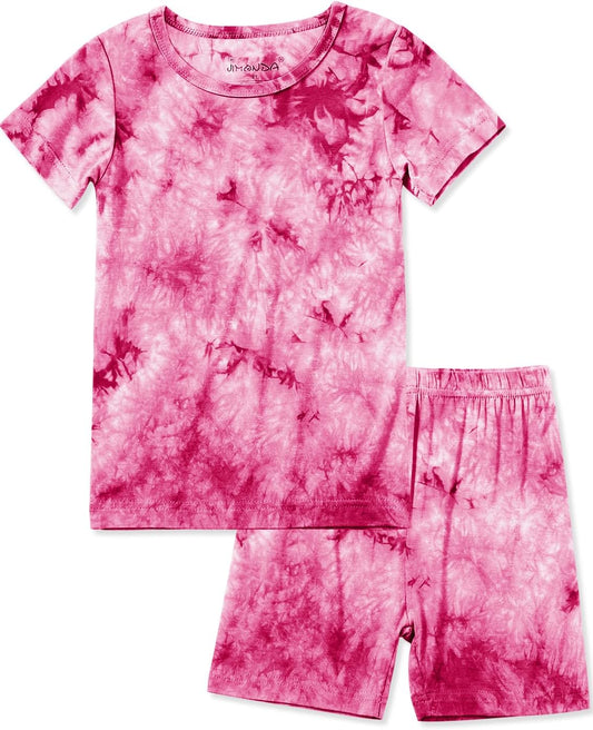 Jimonda Baby/Toddler Soft Sleepwear Short sleeve Kids Cool Pajama Outdoor 2-Piece Shirt&Shorts
