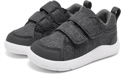 MORENDL Wide Toe Box Shoes Toddler Barefoot Shoes Baby Walking Shoe Boy Girl Non-Slip Zero Drop Minimalist Sneakers Comfort Tennis Outdoor Activities