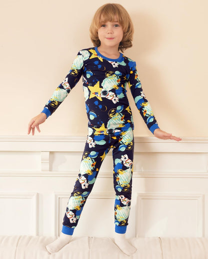 Bamboo Viscose Toddler Pajamas Boys Girls Baby 12M-8Y Pjs Sets Kids 2pcs Snug fit Long-Sleeve Sleepwear