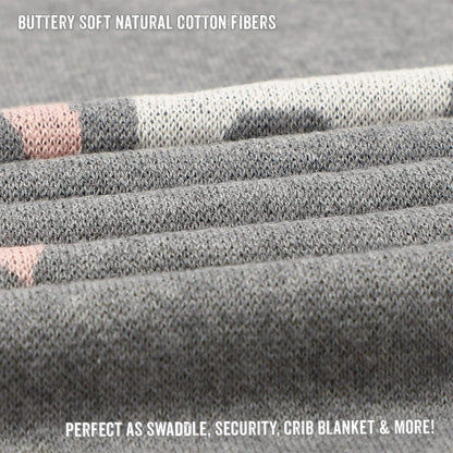 Cotton Baby Swaddle Blanket for Girls and Boys - Buttery Soft Cozy Receiving Swaddle Crib Stroller