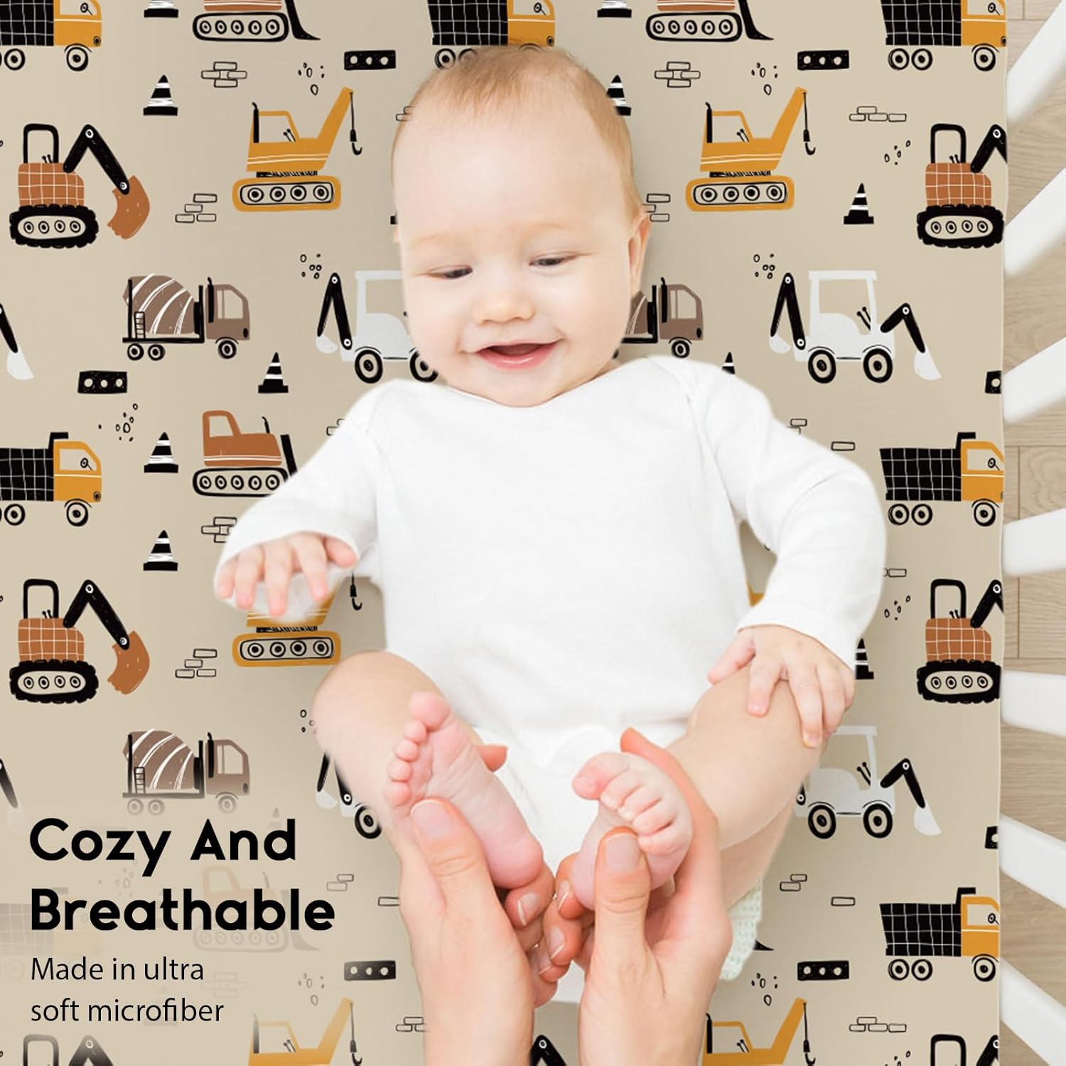 Yoofoss Baby Crib Sheets for Boys Girls, Fitted Crib Sheet 2 Pack for Standard Crib and Toddler