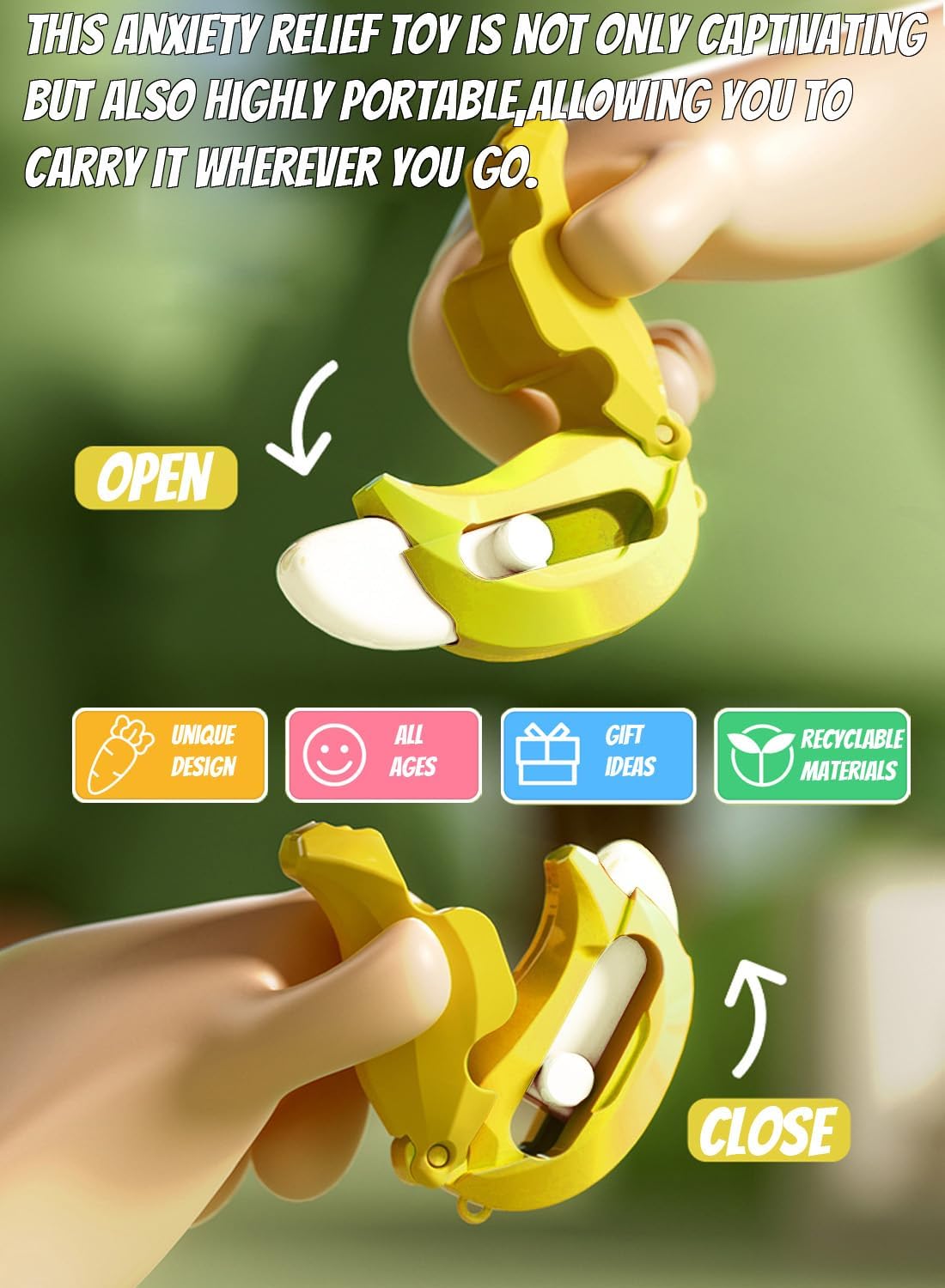 Fidget Gun Toy, Fidget Blaster Gun 1911 Titan Stress Shot ADHD Gun, 3D Printed Stress Anxiety Relief Pistol Toys