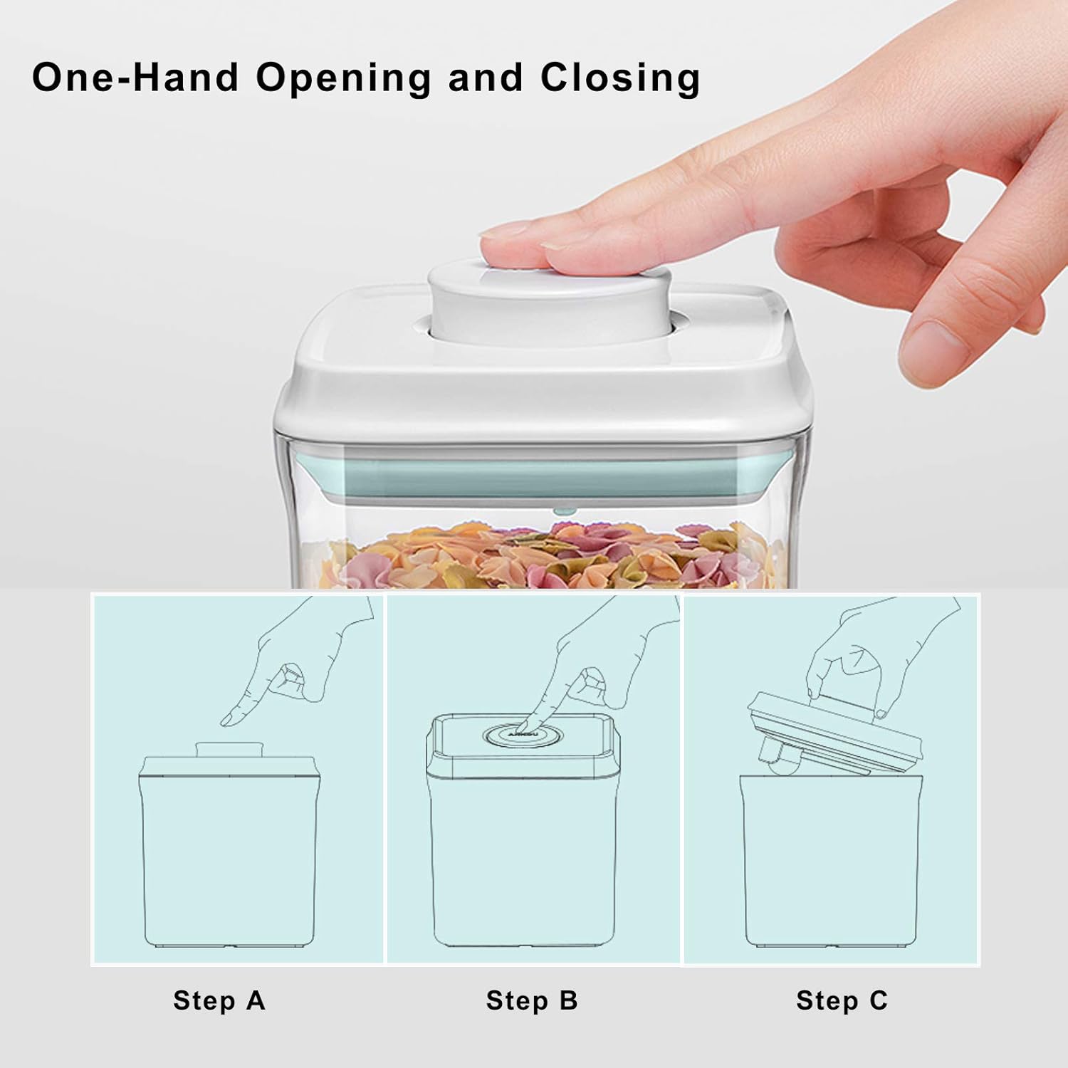 Airtight Food Storage Container Formula Milk Powder Containers Dispenser with Spoon BPA-Free for