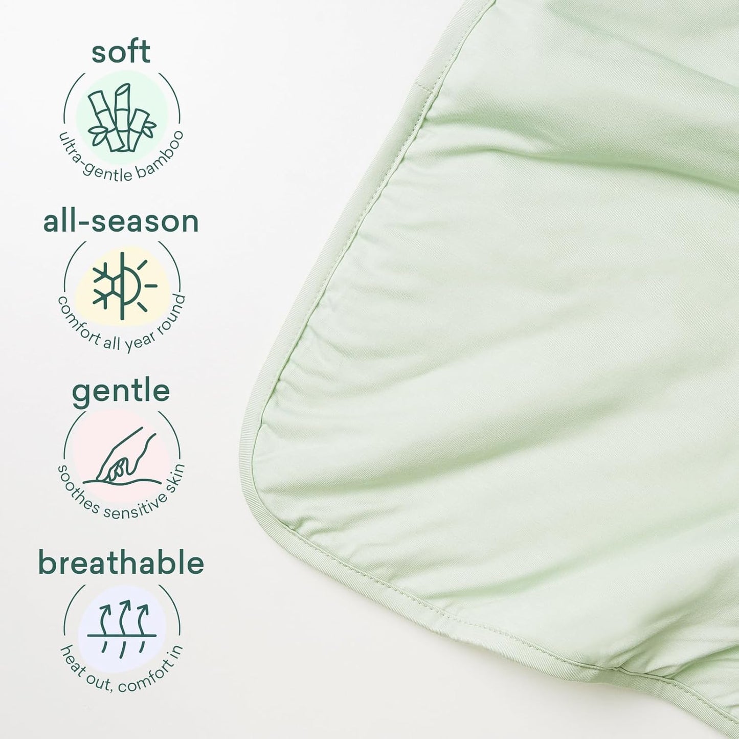 Supersoft Toddler Comforter, Premium Bamboo Viscose Crib Blanket, Cozy 1.0 Tog Lightweight Quilt