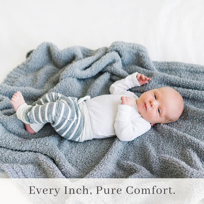 SARANONI Bamboni Luxury Baby Blanket | Plush Blanket for Infant Boys & Girls | Receiving Blanket