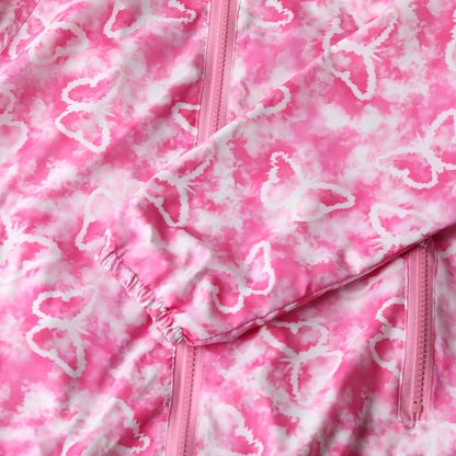 WELAKEN Lightweight Jacket for Girls Kids & Toddler II Girls' Print Water-Resistant Jacket